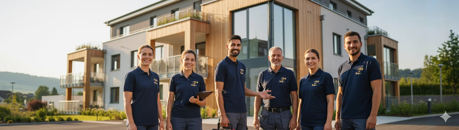 Hausmeister bei der Arbeit in Leutkirch im Allgäu